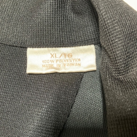 EP PRO Golf Sleeveless Polo Shirt Easy Care Poly Black with Pale Yellow Trim XL - Picture 9 of 11